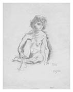Jules Pascin Femme nue assise 1925